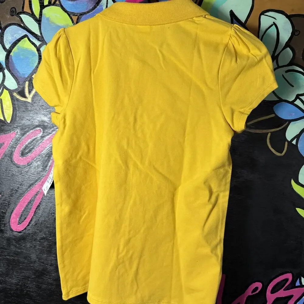 Gymboree Girl’s Ruffle Polo Uniform Top Size 12, North Star